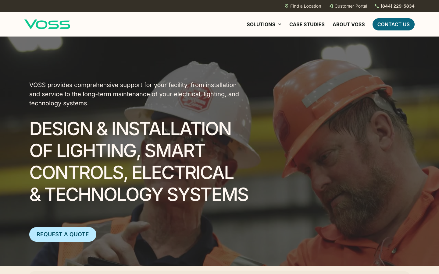 VossLighting.com marketing platform